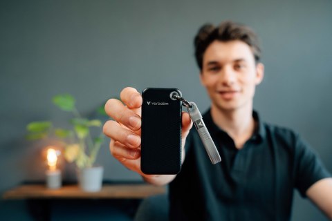 Verbatim Zewnętrzny dysk SSD Verbatim Pocket SSD 2TB USB 3.2 Gen 2 (3.1 Gen 2) Czarny, Szary