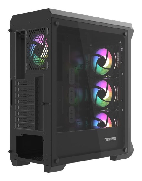 GENESIS Obudowa NATEC Genesis Irid 505 ARGB NPC-1518 (ATX. Micro ATX. Mini ITX; kolor czarny)