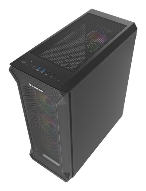 GENESIS Obudowa NATEC Genesis Irid 505 ARGB NPC-1518 (ATX. Micro ATX. Mini ITX; kolor czarny)