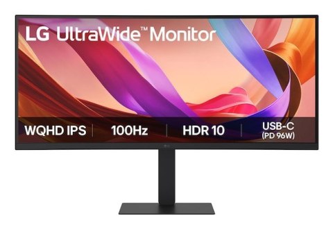 LG LG 34U650A-B monitor komputerowy 86,4 cm (34") 3440 x 1440 px Wide Quad HD LCD Czarny