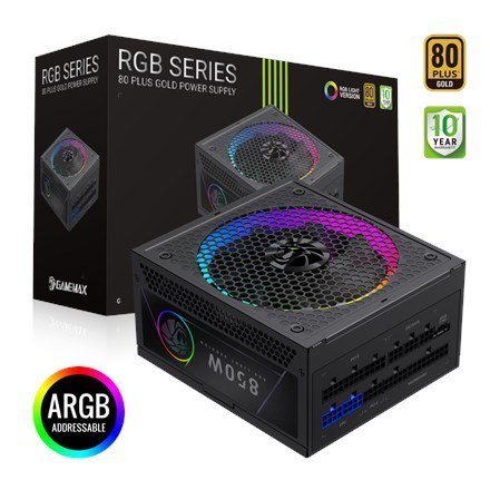 No name Gamemax PSU | RGB 850G | 850 W | Gold | Full Modular