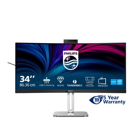 Philips Monitor Philips 86,4cm (34,0") 34B2U6603CH 21:09 HDMI+DP+USB-C szary