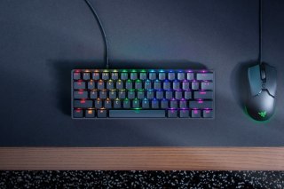 RAZER Razer Huntsman Mini 60% Klawiatura do gier Opto-mechaniczny fioletowy przełącznik Światło LED RGB NORD Przewodowa