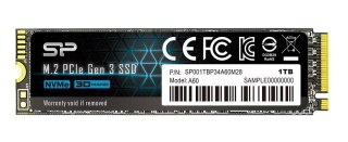 Silicon Power Dysk SSD Silicon Power A60 1TB M.2 PCIe NVMe Gen3x4 TLC 2200/1600 MB/s (SP001TBP34A60M28)