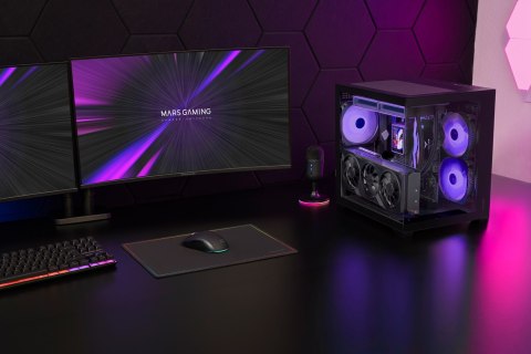 TACENS TACENS MARS MC-VIEW3 3xARGB USB-C mATX- obudowa/cases