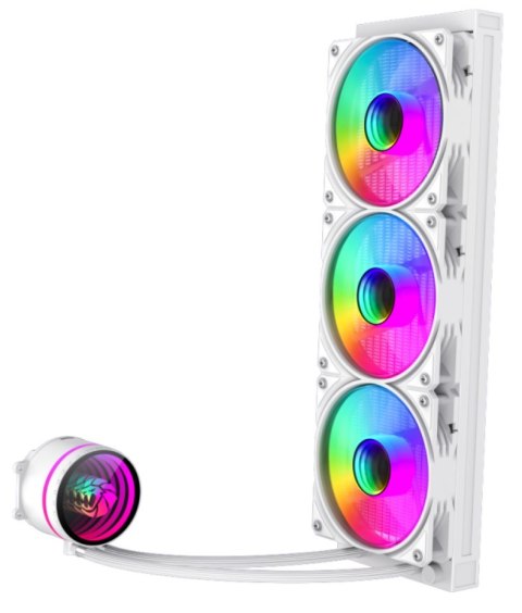 No name GameMax ICEBURG 360 INFINITY WH system chłodzenia komputerów Procesor Chłodnica cieczy all-in-one 12 cm Biały 1 szt.
