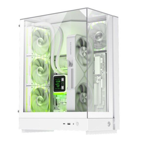 No name GameMax T20 WH Midi Tower Biały