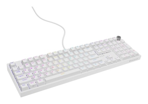 GENESIS Klawiatura GENESIS THOR 404 uniwersalne USB QWERTY Angielski Biały