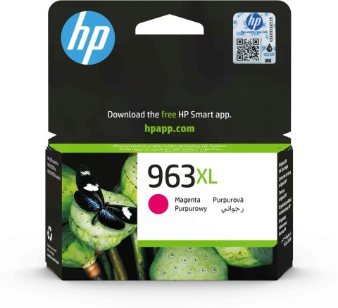 Hewlett-Packard HP 963XL oryginalny wysokowydajny wkład atramentowy purpurowy