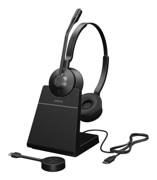Jabra Jabra Engage 55 SE Zestaw słuchawkowy Bezprzewodowy Opaska na głowę Biuro/centrum telefoniczne Czarny