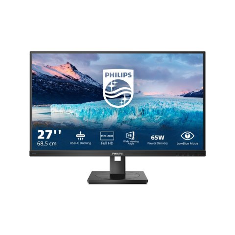 Philips Philips S Line 273S1/00 monitor komputerowy 68,6 cm (27") 1920 x 1080 px Full HD LCD Czarny