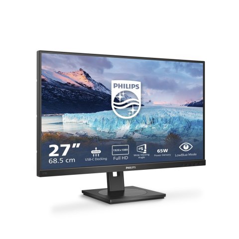 Philips Philips S Line 273S1/00 monitor komputerowy 68,6 cm (27") 1920 x 1080 px Full HD LCD Czarny