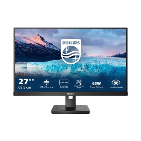 Philips Philips S Line 273S1/00 monitor komputerowy 68,6 cm (27") 1920 x 1080 px Full HD LCD Czarny
