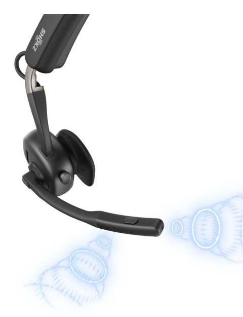 SHOKZ SHOKZ C610-AA-BK słuchawki/zestaw słuchawkowy Bezprzewodowy Nauszny Biuro/centrum telefoniczne USB Typu-A Bluetooth Czarny