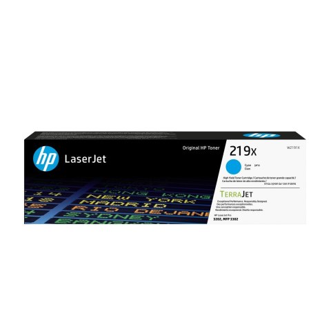 Hewlett-Packard HP 219X HIGH YIELD CYAN TONER CARTRIDGE