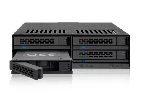 No name Stacja dokująca Icy Dock MB324SP-B, 0 TB, Serial ATA, Serial ATA II, Serial ATA III, Serial Attached SCSI (SAS), 440 g, Komputer