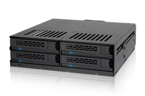 No name Stacja dokująca Icy Dock MB324SP-B, 0 TB, Serial ATA, Serial ATA II, Serial ATA III, Serial Attached SCSI (SAS), 440 g, Komputer