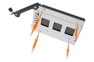 No name We-Ra. IcyDock z miejscem na 2 dyski: 2x6,3cm SATAI-III/SAS HDD&SSD w kolorze, 1x3,5" Metal
