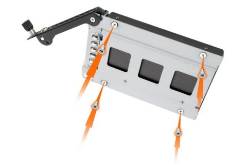 No name We-Ra. IcyDock z miejscem na 2 dyski: 2x6,3cm SATAI-III/SAS HDD&SSD w kolorze, 1x3,5" Metal