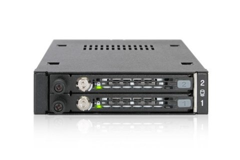 No name We-Ra. IcyDock z miejscem na 2 dyski: 2x6,3cm SATAI-III/SAS HDD&SSD w kolorze, 1x3,5" Metal