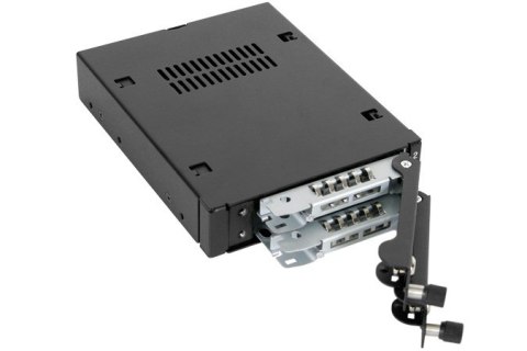 No name We-Ra. IcyDock z miejscem na 2 dyski: 2x6,3cm SATAI-III/SAS HDD&SSD w kolorze, 1x3,5" Metal