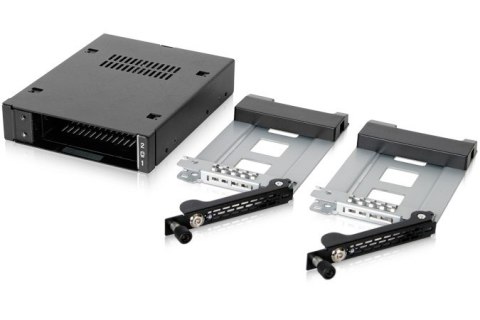 No name We-Ra. IcyDock z miejscem na 2 dyski: 2x6,3cm SATAI-III/SAS HDD&SSD w kolorze, 1x3,5" Metal