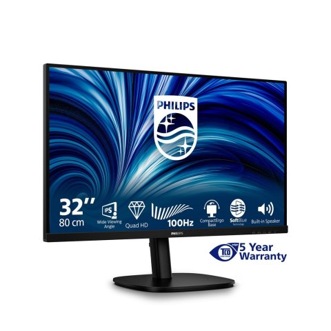 Philips Philips 3000 series 32B2N3500/00 monitor komputerowy 80 cm (31.5") 2560 x 1440 px Quad HD LCD Czarny