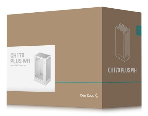 DEEPCOOL DeepCool CH170 PLUS WH Tower Biały