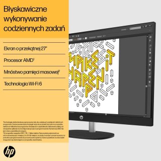 Hewlett-Packard HP 27-cr0232nw AIO Ryzen 5 7520U 27.0"FHD IPS AG 300nits 16GB DDR5 SSD512 Radeon 610M LAN Win11 2Y Shell White