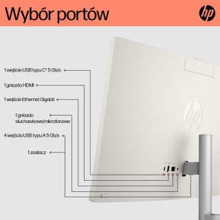 Hewlett-Packard HP AiO 24-cr0334nw Ryzen 7 7730U 23.8"FHD IPS 250nits AG 16GB DDR4 3200 SSD512 Radeon Vega 8 LAN Cam1080p+IR NoOS Shell White 2Y