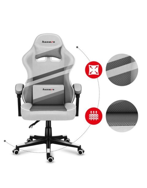 Huzaro Fotel gamingowy - Huzaro Force 4.4 White Mesh