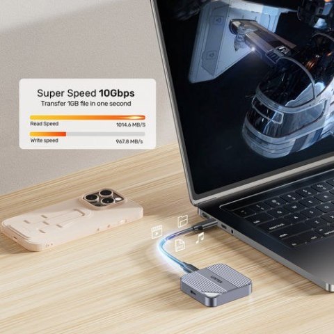 UNITEK Obudowa dysku Unitek magnetyczna SolidForce Reefer USB-C do M.2 SSD (NVMe/SATA)