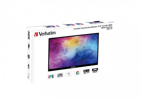 Verbatim Verbatim PMT-15 monitor dotykowy 15.6 FULL HD 1080P METAL HOUSING