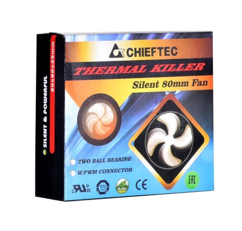 Chieftec Wentylator do obudowy Chieftec AF-0825PWM (80 mm; 2200 obr/min)