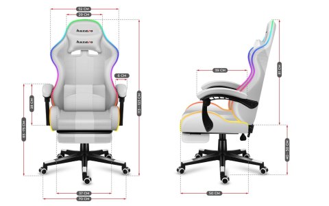 Huzaro Fotel gamingowy Huzaro Force 4.7 RGB White