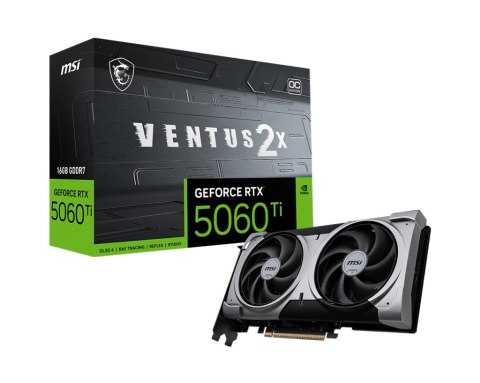 MSI Karta graficzna MSI RTX 5060 Ti 16G VENTUS 2X OC PLUS