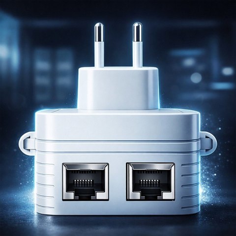 Qoltec Wzmacniacz sygnału WiFi | Repeater | Access Point | 300Mb/s | 6 anten | 2xRJ45