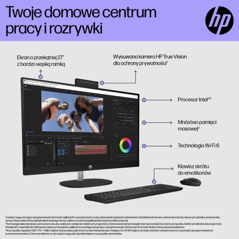 Hewlett-Packard HP AiO 27-cr0224nw i5-1335U 27.0"FHD IPS 300nits AG 16GB DDR4 3200 SSD512 Iris Xe Graphics LAN Cam1080p+IR NoOS Shell White Shel