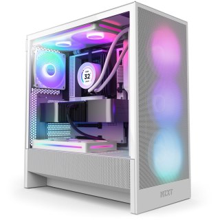 NZXT NZXT H5 Flow RGB Midi Tower Biały