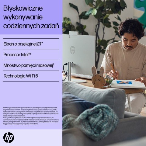Hewlett-Packard HP AiO 27-cr0224nw i5-1335U 27.0"FHD IPS 300nits AG 16GB DDR4 3200 SSD512 Iris Xe Graphics LAN Cam1080p+IR NoOS Shell White Shel