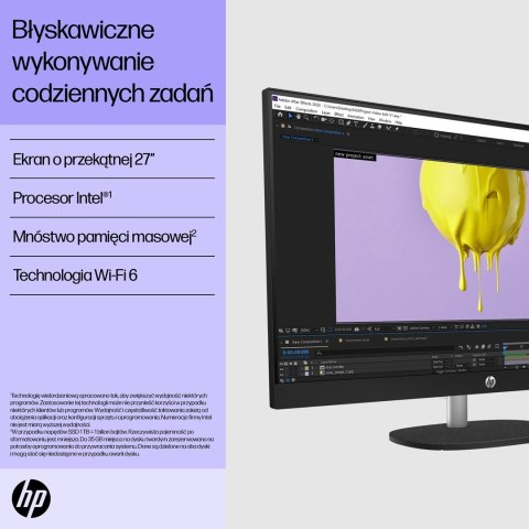 Hewlett-Packard HP AiO 27-cr0224nw i5-1335U 27.0"FHD IPS 300nits AG 16GB DDR4 3200 SSD512 Iris Xe Graphics LAN Cam1080p+IR NoOS Shell White Shel
