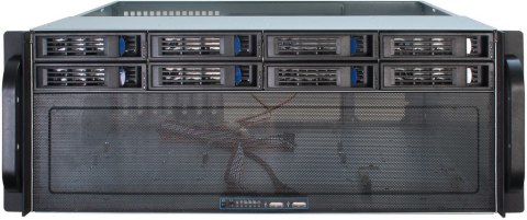 Inter-Tech Inter-Tech 4U-4408 Rack Czarny, Srebrny