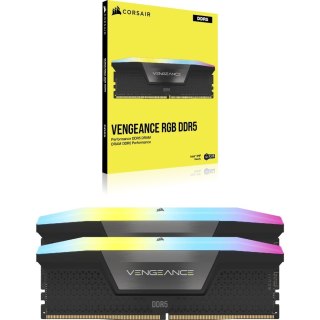 Corsair Zestaw pamięci CORSAIR Vengeance RGB DDR5 - 96 GB: 2 x 48 GB - DIMM 288-PIN - 3500 MHz / PC5-56000 - CL40 - 1.4 V - Unbuffered