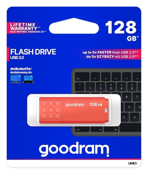 GoodRam GOODRAM FLASHDRIVE 128GB UME3 USB 3.0 ORANGE