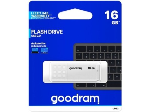 GoodRam Pendrive GoodRam UME2 UME2-0160W0R11 (16GB; USB 2.0; kolor biały)