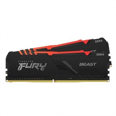 Kingston Kingston Technology FURY Beast RGB moduł pamięci 32 GB 2 x 16 GB DDR4 3200 MT/s