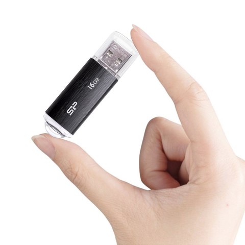 Silicon Power Pendrive Silicon Power Ultima U02 16GB USB 2.0 kolor czarny (SP016GBUF2U02V1K)