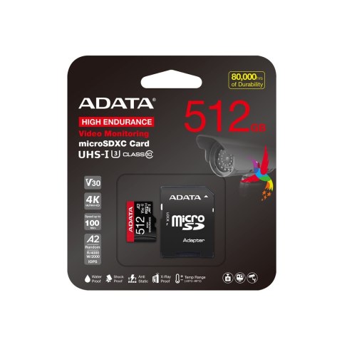 ADATA ADATA MicroSDXC 512 GB Class 10 UHS-I/U3 A2 V30