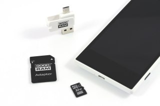 GoodRam Karta pamięci z adapterem i czytnikiem kart GoodRam All in one M1A4-0320R12 (32GB; Class 10; Adapter, Czytnik kart MicroSDHC, Ka