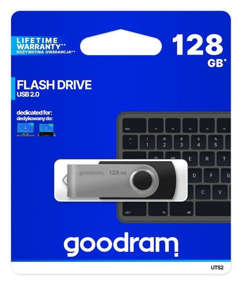 GoodRam Pendrive GoodRam Twister UTS2-1280K0R11 (128GB; USB 2.0; kolor czarny)